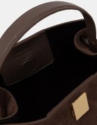 Yuzefi чанта crossbody дамска от велур GYOZA MINI кафява YUZRS26-HB-MGZ-S026