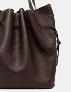 Yuzefi чанта tote дамска от кожа SCALLOP кафява YUZPF26.HB.SCT.L038