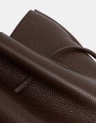 Yuzefi чанта tote дамска от кожа SCALLOP кафява YUZPF26.HB.SCT.L038