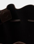 Yuzefi чанта tote дамска от кожа SCALLOP кафява YUZPF26.HB.SCT.L038