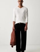 Zadig&Voltaire блуза с дълги ръкави мъжка от памук MONASTIR бежова JMTN01666