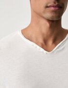 Zadig&Voltaire блуза с дълги ръкави мъжка от памук MONASTIR бежова JMTN01666