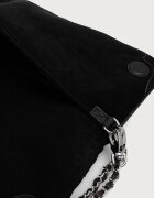 Zadig&Voltaire чанта crossbody дамска от велур черна LWBA04434