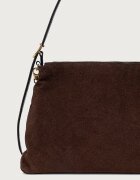 Zadig&Voltaire чанта crossbody дамска от велур JIM кафява LWBA04563