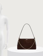 Zadig&Voltaire чанта crossbody дамска от велур JIM кафява LWBA04563