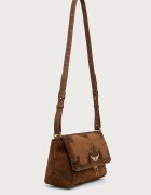 Zadig&Voltaire чанта crossbody дамска от велур ROCKY кафява LWBA04525