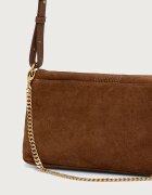 Zadig&Voltaire чанта crossbody дамска от велур ROCKY кафява LWBA04525