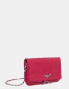 Zadig&Voltaire Кожена чанта ROCK VINTAGE PATENT в розово LWBA04212