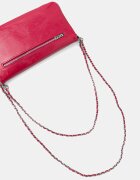 Zadig&Voltaire Кожена чанта ROCK VINTAGE PATENT в розово LWBA04212