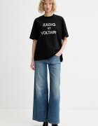 Zadig&Voltaire Памучна тениска дамска в черно JWTS02883