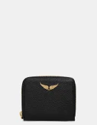 Zadig&Voltaire портфейл дамски от кожа черен LWSG00004