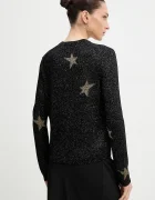 Zadig&Voltaire Пуловер с вълна в черно от лека материя KWSW02846