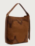 Zadig&Voltaire шопинг чанта дамска от велур JANE кафява LWBA04368