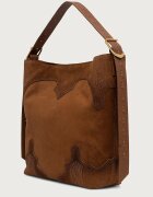 Zadig&Voltaire шопинг чанта дамска от велур JANE кафява LWBA04368