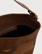 Zadig&Voltaire шопинг чанта дамска от велур JANE кафява LWBA04368