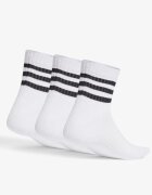 adidas 3 Packs 3-Stripes Cushioned Sportswear Mid White