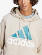 adidas Big Logo FL Hoodie Beige/Blue