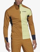 adidas Terrex Xperior Cross-Country Ski Soft Shell Jacket Brown