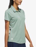 adidas Women's Solid Performance Short Sleeve Polo Shirt Green