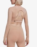 adidas x Stella McCartney True Strength Cropped Long Sleeve Pink