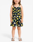 Chicco Girls Short Dungarees Blue Printed