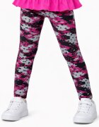 Chicco Girls Striped Leggings Grey/Red