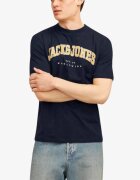 Jack & Jones Jjecaleb Varsity Tee SS O-Neck Noos Navy