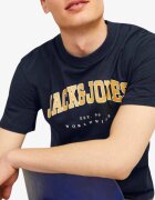 Jack & Jones Jjecaleb Varsity Tee SS O-Neck Noos Navy