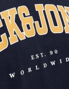 Jack & Jones Jjecaleb Varsity Tee SS O-Neck Noos Navy