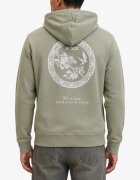 Jack & Jones Jjedetroit Sweat Hood Styd AW25 Gray