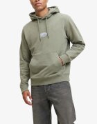Jack & Jones Jjedetroit Sweat Hood Styd AW25 Gray