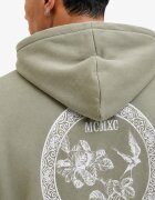 Jack & Jones Jjedetroit Sweat Hood Styd AW25 Gray