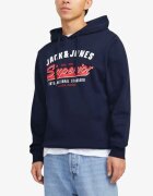 Jack & Jones JJelogo Sweat Hood 2 Col 24/25 Noos Navy