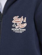 Jack & Jones Jjelogo Sweat Ziphood 2Col Noos JNR Navy