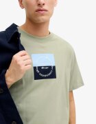 Jack & Jones Jorcatskills Square Branding Tee SSCN LN Green
