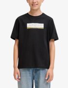 Jack & Jones Jorinwood Block Brend Tee Ss Cn Noos Jnr Black