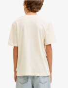 Jack & Jones Jorinwood Block Brend Tee Ss Cn Noos Jnr White