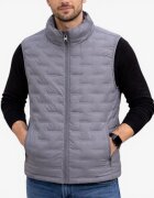 Jack & Jones Quilted Sleeveless Vest Grey