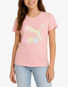 Puma Clasics Shiny Color Logo Tee Pink