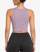 Puma Classics Ribbed Crop Top Violet