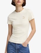Puma Classics Ribbed Slim Tee Еcru