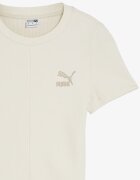 Puma Classics Ribbed Slim Tee Еcru