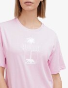 Puma Ess Palm Resort Graphic Tee Pink