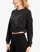 Puma Nova Shine Pull Over Sweatshirt Black