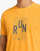 Puma Run Logo Sun Stream Tee Orange