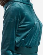 Reebok Classics Energy Q4 Velour Full-Zip Hoodie Teal