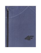 4F Hanorac sport fleece termoactiv bleumarin pentru barbati guler inalt croiala slim Тъмносин