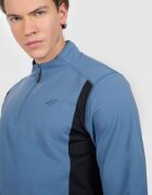4F Мъжка блуза топла синя полиестер