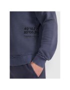 4F Мъжка спортна ежедневна блуза антрацит Regular Fit 80% памук сезон SS25 стил Sportstyle