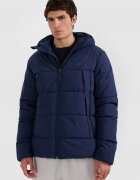 4F Мъжко подплатено яке - XXL - хидрофобно - с качулка - тъмносиньо - полиестер